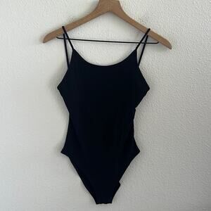 H&M X Coachella Official Collection Black Bodysuit Scoop Back US 4